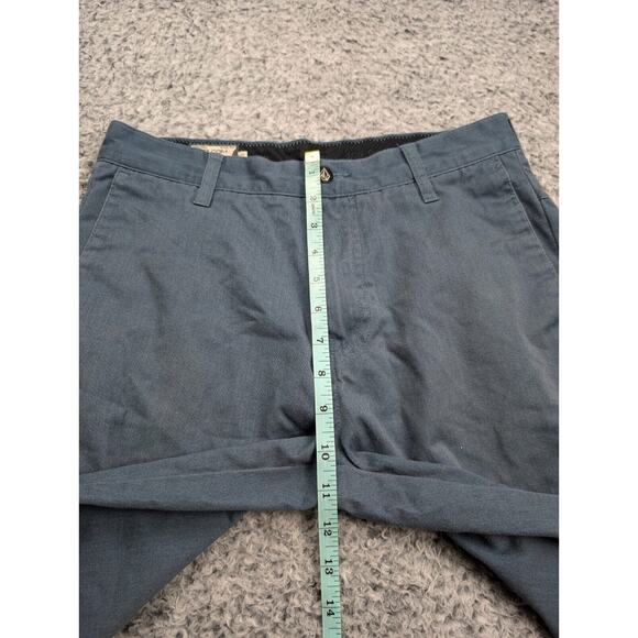 Volcom Shorts Men 28 Blue Normcore Lounge Casual Skate Surf Outdoor Hike Chino - Picture 5 of 8